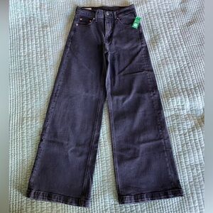 GAP High-Rise Stride Wide-Leg Jeans in Black